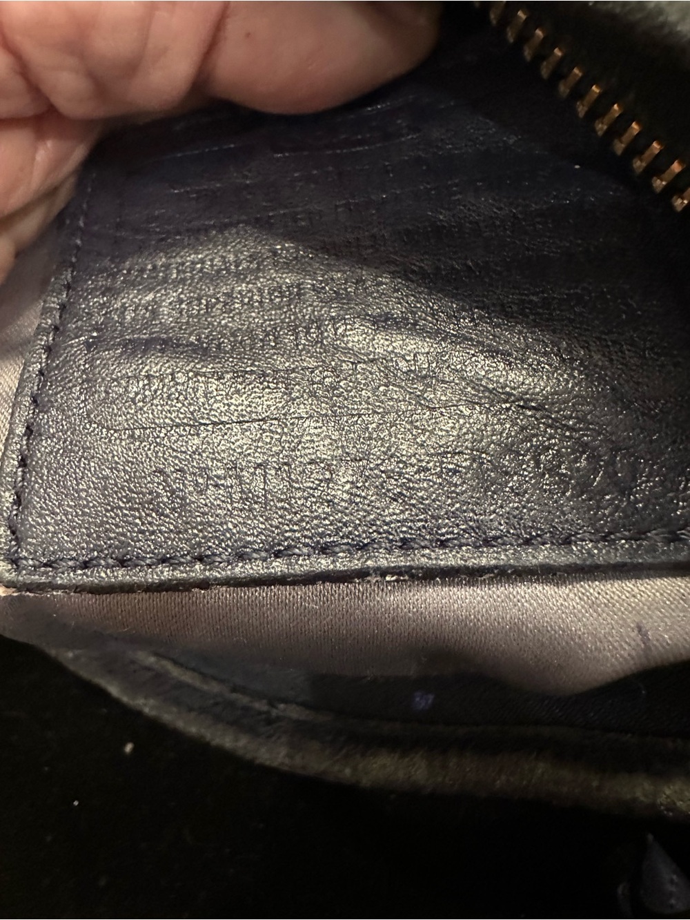 Coach Moto Optic Black and Silver Signature Crossbody with Chain Detail - Picture 10 of 11